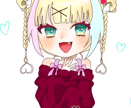 立ち絵、夢絵、スタンプ等作成します 新人なので、最低価格/枚で描かせてください！ イメージ2