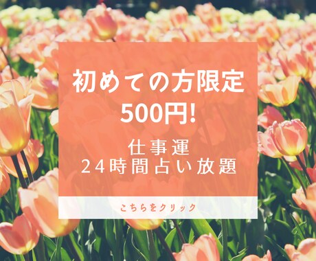はじめての方限定。仕事運なんでも500円で占います 24時間！仕事のことならなんでも！就職、転職、適職etc. イメージ1