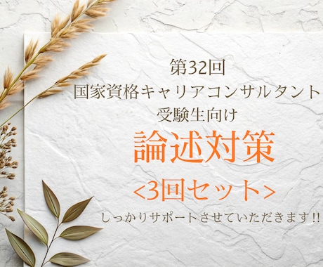論述が苦手・書けない人のための添削サポートします ～苦手意識を克服し高得点合格できた私が回答を添削致します～ イメージ1