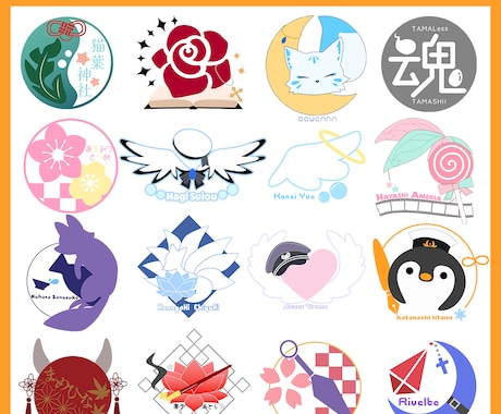 VTuber、Vライバー向けのロゴ作成します 商用利用込み！あなただけのネームロゴ・シンボルロゴ イメージ2