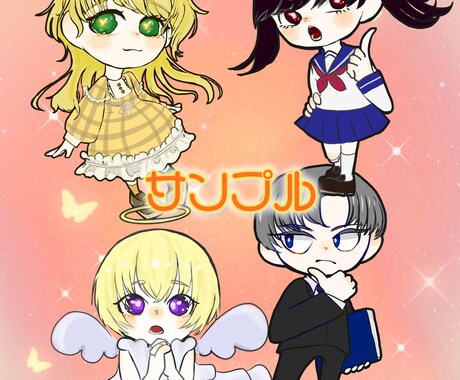 かわいくて印象的なデフォルメキャラクター描きます アイコンや動画利用、ちょっとしたアクセントにお勧め！ イメージ2