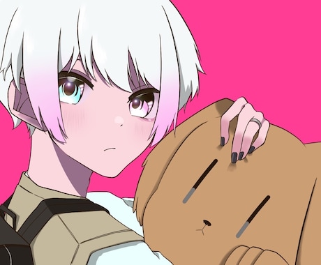 歌ってみたのパロディイラスト描きます 歌ってみたの本家イラストをあなたのキャラに変えて描きます！ イメージ1