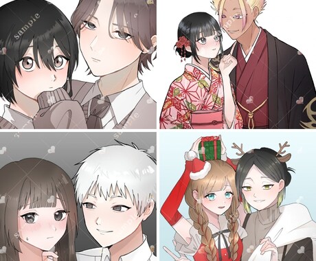 イラストオーダー｜夢・創作・BL・GL・対応します うちの子・創作キャラも大歓迎です！ イメージ1
