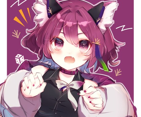 キラキラで可愛いSNSアイコンを描きます あなただけの目を惹くようなイラストを描きます！ イメージ2