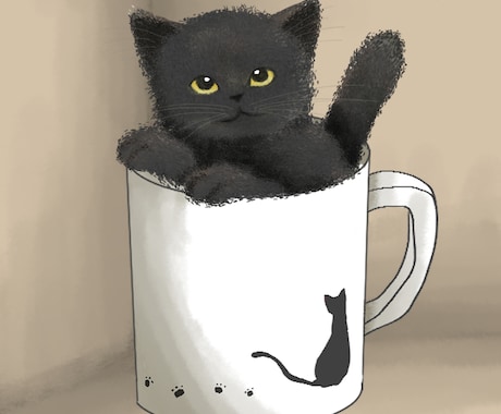 油絵風特化！あなたのペットを油絵風に描きます 【油絵風×猫】どんな毛色、ポーズでも愛猫をかわいく描きます イメージ1