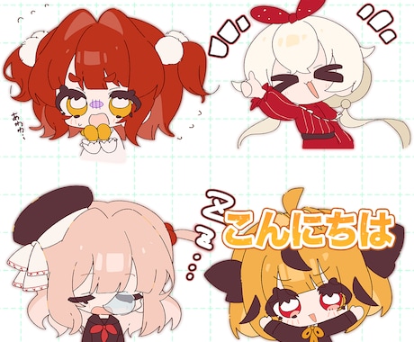 アニメーションOK！スタンプやバッジ描きます LINEスタンプ、youtubeやTwitchのバッジ制作！ イメージ2