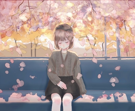 一枚絵を作成致します キャラクターイラスト実績あり！お任せくださいませ イメージ2