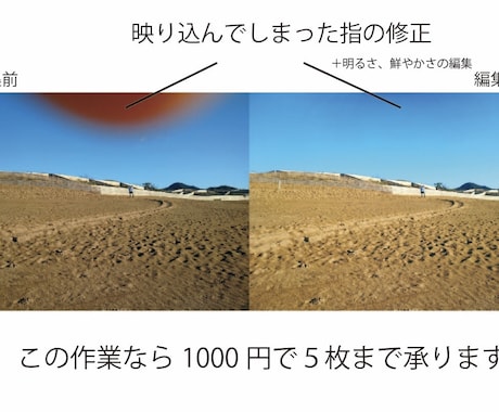写真の気になるところを修正します 思い出をより色鮮やかに！理想的に！ イメージ2