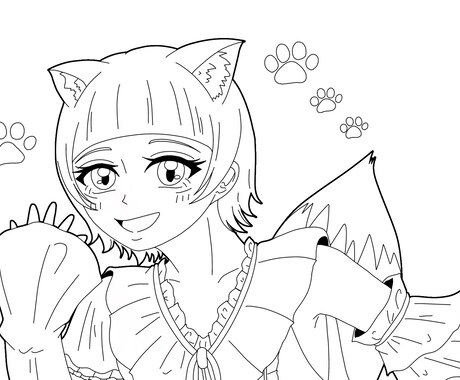 小さいお子様向けのぬりえを制作致します 可愛らしいオリジナルのぬりえを! イメージ1