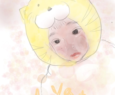 優しい雰囲気の似顔絵作成します 癒しを伝えられるような絵を作成します♪お気軽にどうぞ イメージ2