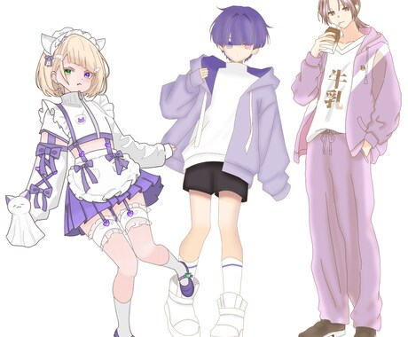 TRPG・観賞用/全身立ち絵制作します 「あなただけの“好き”を詰め込む、こだわり立ち絵制作」 イメージ2