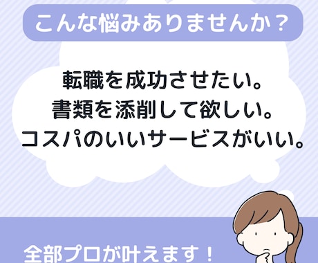 履歴書/職務経歴書✨添削します 200件以上をサポートした元公務員/現キャリアコンサルタント イメージ2