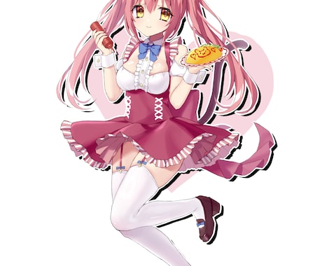 かわいい女の子のイラストを描きます キャラデザから制作OK！ヘッダー、動画用１枚絵、立ち絵に イメージ2