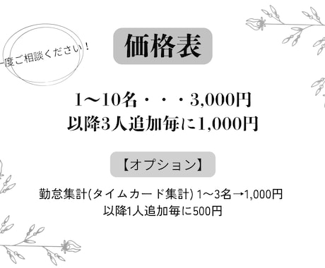 給与計算のプロが、給与計算・給与明細作成します 初回半額(1500円)！給与計算及び給与明細書を作成します！ イメージ2
