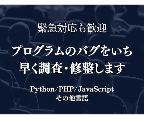 プログラムのバグをいち早く調査・修整します プログラムのバグをどこよりも早く調査・修正します！ イメージ1