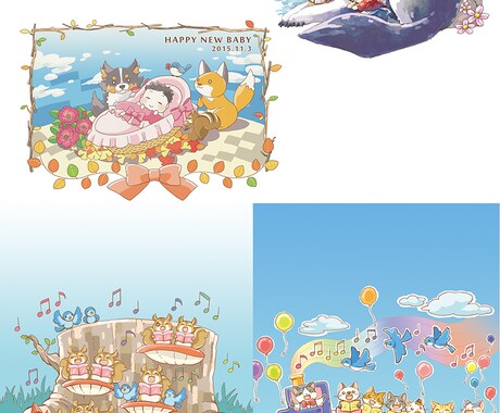 かわいい挿絵、イラストを描きます 特別なプレゼント、SNS・冊子等にいかがですか？ イメージ1