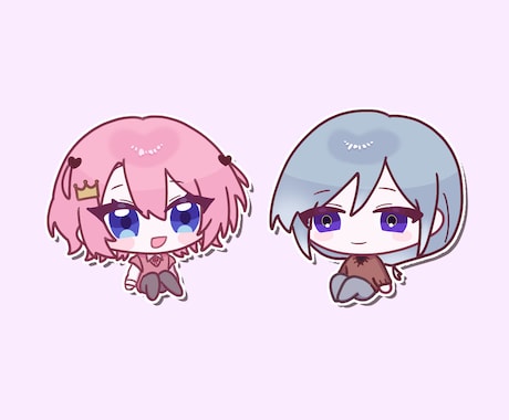 かわいいミニキャライラスト描きます 1.5~2等身ほどの可愛らしいSDイラストを描きます！ イメージ2