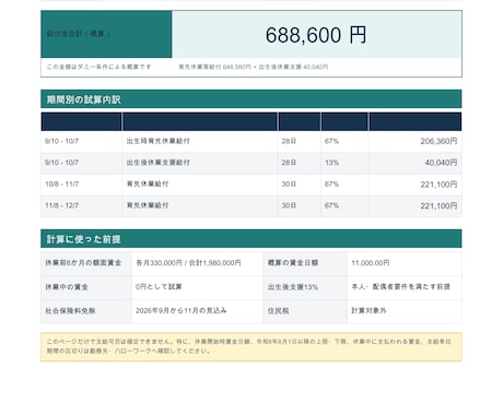 育休給付金の見込み額をPDFで整理します 第一子と育休を控える当事者が公式情報で整理 イメージ2