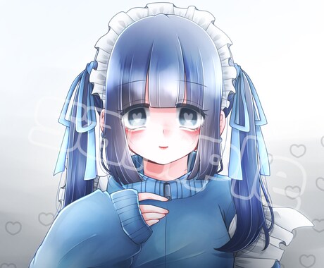 動画サムネやSNSアイコンのご使用いただけます 甘めで可愛い女の子のイラストを作成します！ イメージ1