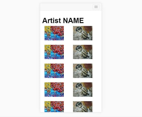 ホームページ制作（アーティスト、フォトグラファーの方）致します。【スマホ/ＰＣ対応】【簡単】【リーズ イメージ2