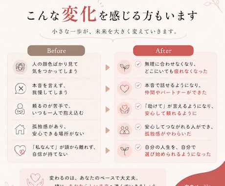 頑張りすぎて疲れた方のお話お聴きします ひとりで頑張り続けてきたあなたへ イメージ2