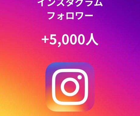 インスタフォロワー➕5,000人増やします 即対応！とにかく質にこだわったサービス イメージ1