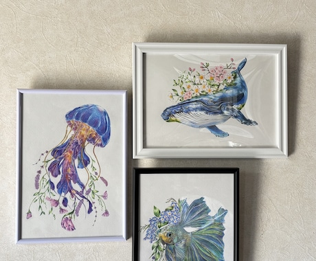 2枠限定！色鉛筆で幻想的な動物画を制作します 透明感ある美術館のような一点物アート イメージ1