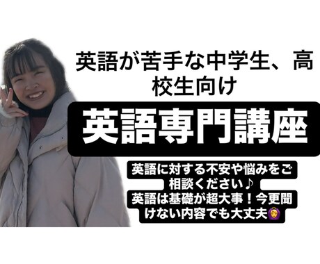塾講師歴4年/中学生,高校生に英語ビデオ指導します レビュー3件達成で3,000円に戻します イメージ1