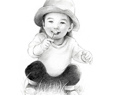 日常の一コマから思い出に残る似顔絵を手描きします プレゼントや記念に/鉛筆画・色鉛筆画・水彩画選べます イメージ1