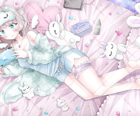 フルカラーイラスト描きます アイコン、動画のサムネ等ご希望に合わせた一枚絵を描きます。 イメージ1