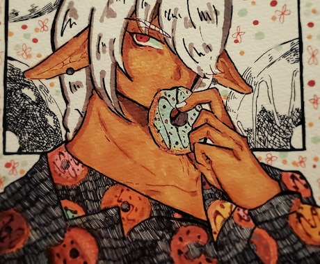 アナログ特有の温かみを感じるイラストを描きます イメージ1