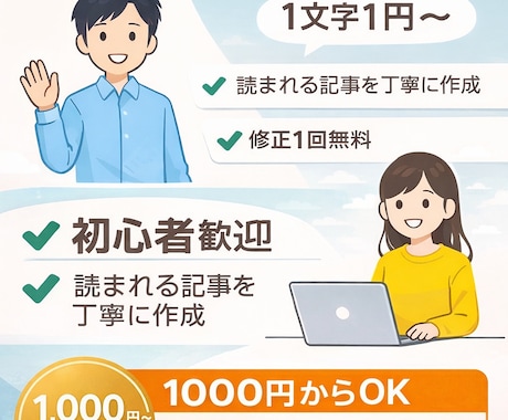 ご希望のテーマにて、文章を作成します 読者に届く構成で丁寧に執筆します イメージ1