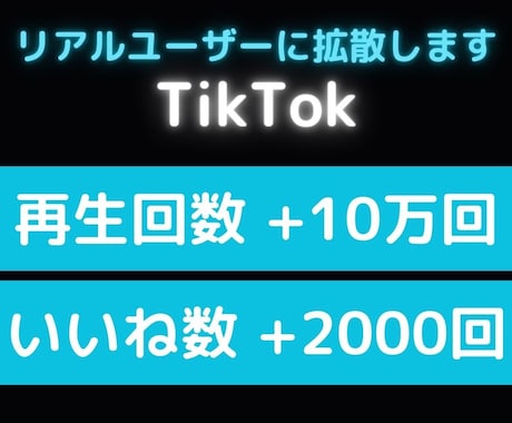 TikTok再生回数10万いいね2000増加します TikTok再生いいね・オプションにセーブやシェアあります！