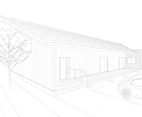 戸建住宅のイメージパースを制作します 「図面だけじゃイメージできない」を解決！手描きイメージパース イメージ2