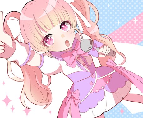 歌ってみたなどのMV・動画用イラスト作成します Vtuberさんや歌い手さんの歌動画にご使用ください。 イメージ2