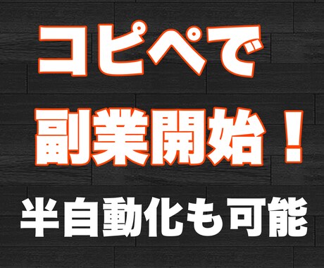 初心者歓迎！半自動、秘技ノウハウおしえます かんたんコピペで初心者歓迎ノウハウ(保証あり) イメージ1
