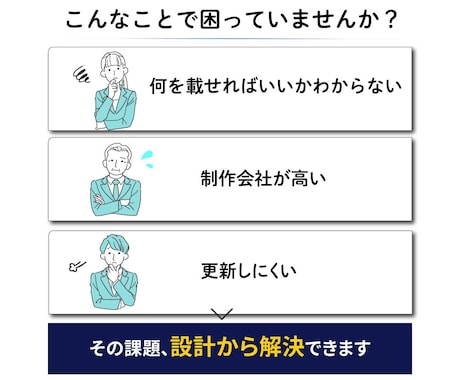 成果につながる導線を考えたLP制作します デザインから実装まで一貫対応します イメージ2