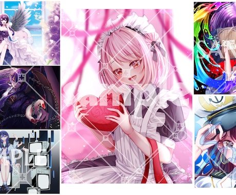綺麗めなイラストを提供します 配信者や活動者様に限らず、好きを形にします！ イメージ1
