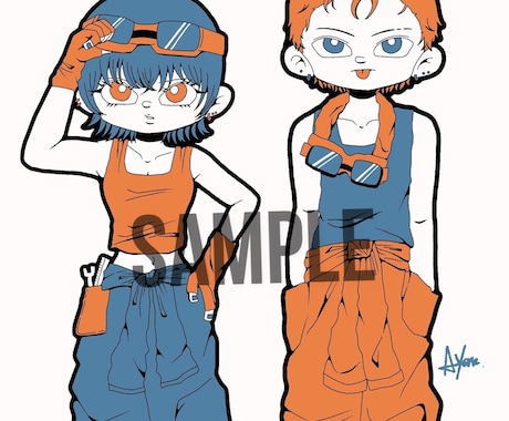 個性派キャラ／ファッション × イラスト制作します あなたの”好き”を、イラストで形にします。 イメージ2