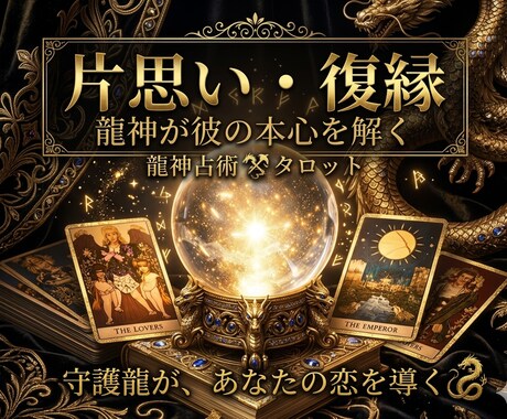 片思い・復縁★龍神が彼の本心を鑑定します 守護龍が視る、彼の本音・二人の運命・あなたが今すべきこと イメージ1