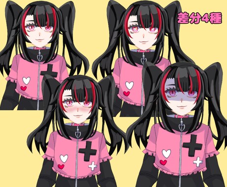 VTuberモデル一括制作します Vtuberモデルの制作(キャラデザからモデリングまで) イメージ2