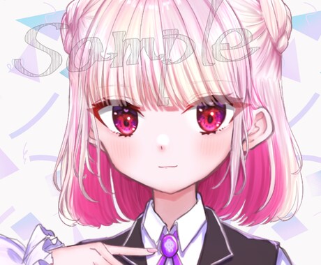 可愛くてキラキラしたSNSアイコンをお描きします 可愛くて、アイコン映えするイラストをお描きします！ イメージ2