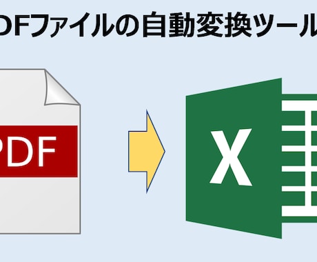 PDFをExcelに自動変換するツールを提供します 大量ファイルの変換や、一覧への自動反映も対応します イメージ1