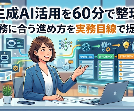 生成AIで業務効率化を60分で整理します 業務に合うAI活用を実務目線で整理 イメージ1