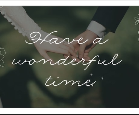 素敵な結婚式のプロフィールムービー作ります 格安！自分だけの思い出に残る動画作成！丁寧・安心対応します！ イメージ1