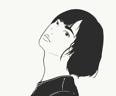 SNS（インスタなど）の似顔絵アイコン描きます シンプルでオシャレな自分だけの似顔絵風アイコン！ イメージ2