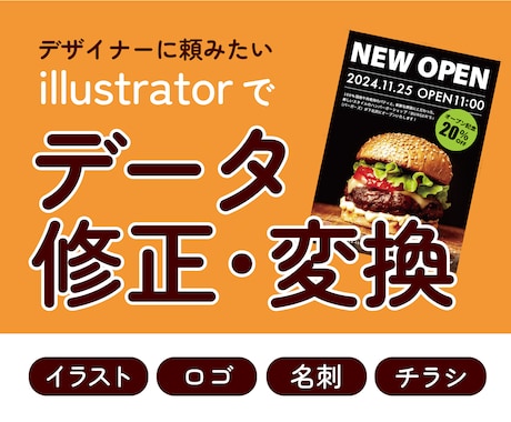 Aiでイラスト・ロゴなどを復元・変換・修正します 迅速・正確・丁寧に行います！お気軽にご相談ください イメージ1