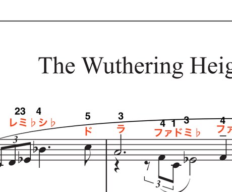 楽譜に【音名と指番号】記入！譜読みのお手伝いします 難易度関係なく1ページ500円。【音名と指番号】記入します。 イメージ2