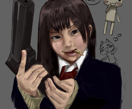 リアルに可愛くかっこよく似顔絵かきます 厚塗りで人物の魅力をさらに引きだします イメージ1