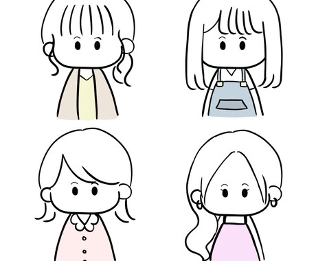 商用OK★ゆるふわ手書きアイコン描きます ビジネスにも！挿絵にも！アイコンにも！かわいい絵を◎ イメージ2